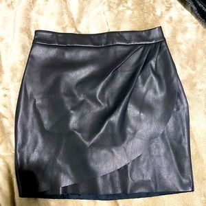 Black leather skirt (wore once)